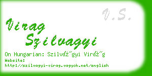 virag szilvagyi business card